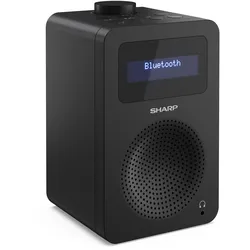 Sharp DR-430 Tokyo DAB+ Digitalradio Bluetooth Lautsprecher UKW DAB Wecker Dual-Alarm, schwarz