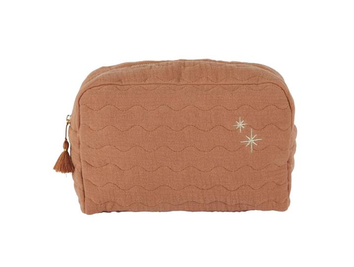 Gepolsterte Babykulturtasche, terracotta
