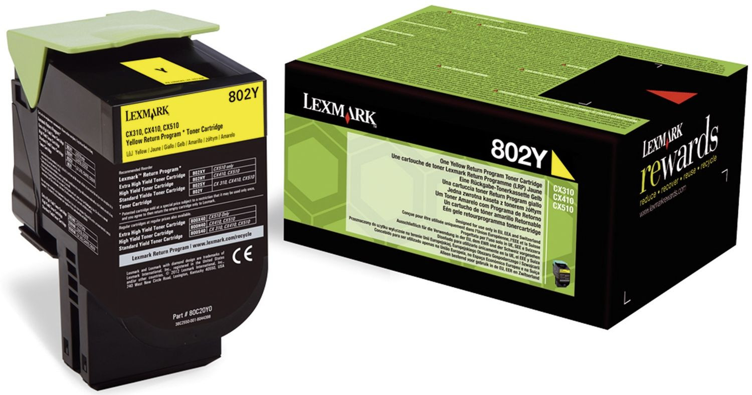 Lexmark 802Y Original Yellow tonercartridge