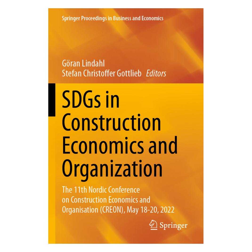 Springer SDGs in Construction Economics and Organization (Englisch, Softcover, Göran Lindahl, Stefan Christoffer Gottlieb) (57092911)