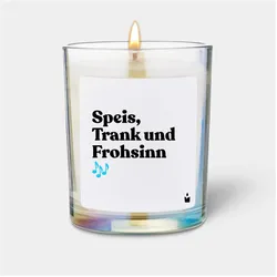 Chatty Candles, Duftkerzen, Duftkerze Flowery Speis, Trank und Frohsinn