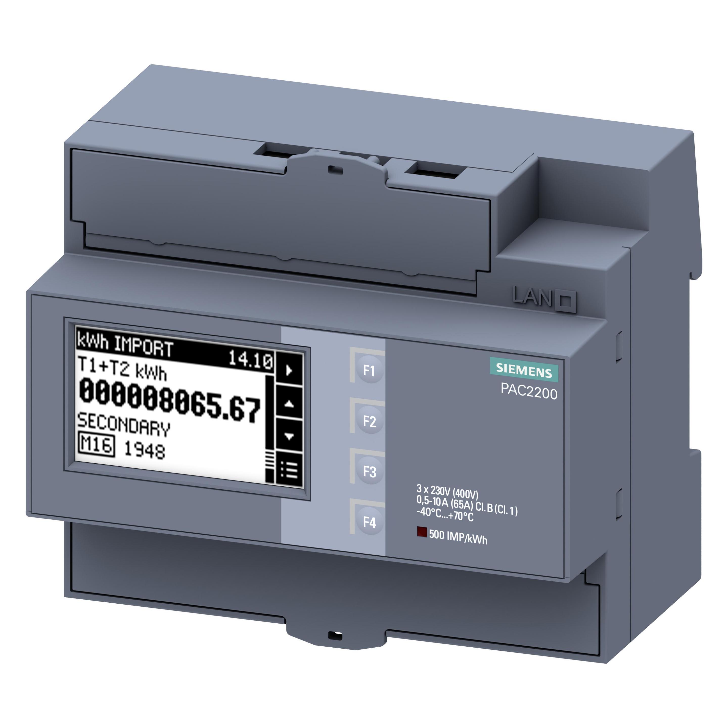 Siemens SENTRON PAC2200 DIN rail power monitorin (7KM2200-2EA40-1GA1)