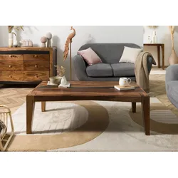 Couchtisch Sheesham 120x60x40 dunkelbraun lackiert ANCONA #203