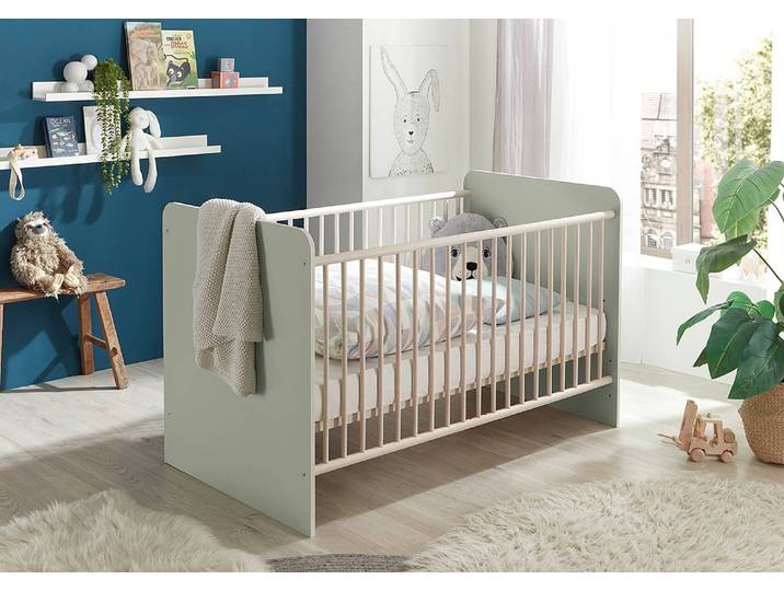 Babybett 70 x 140cm Grün/Lindgrün