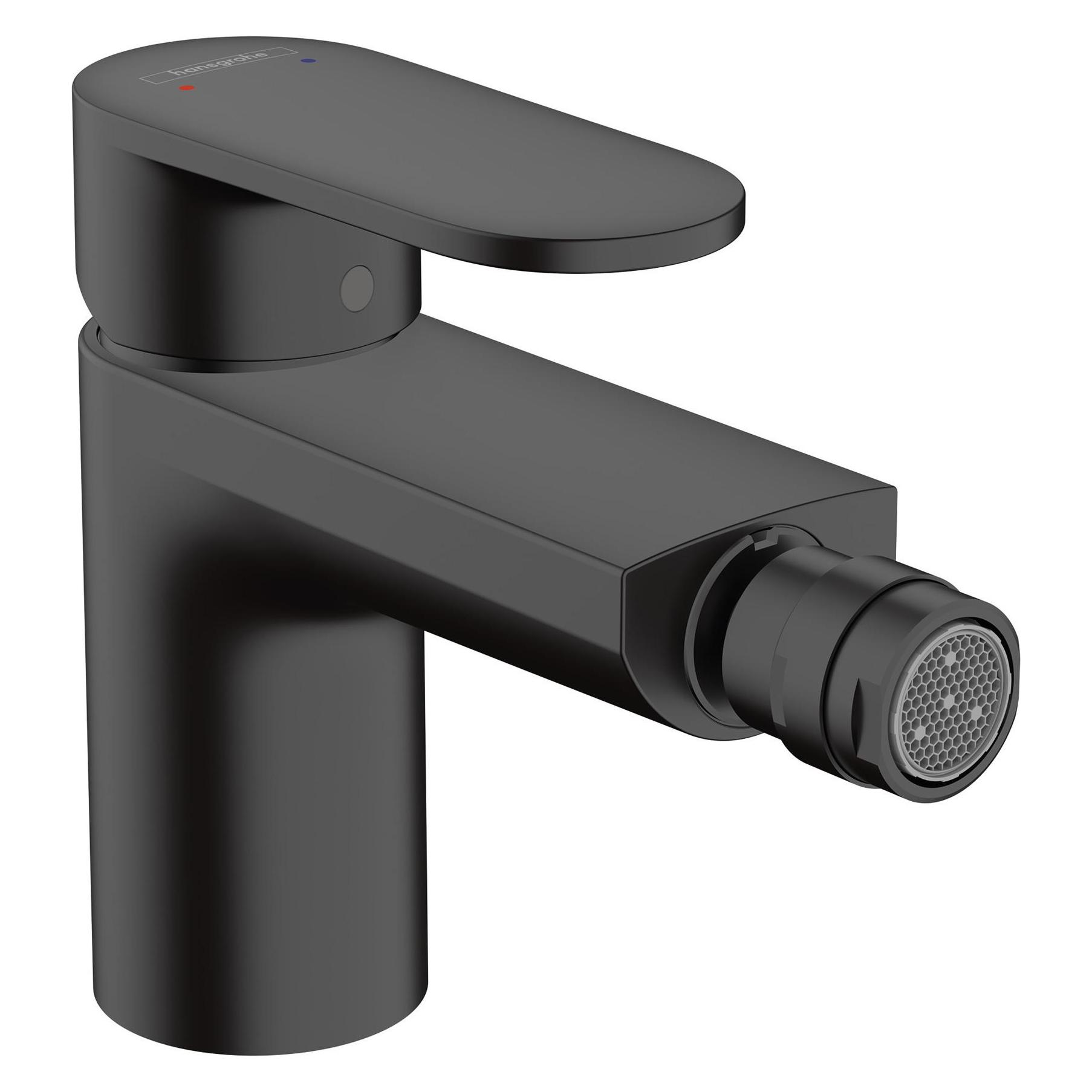 hansgrohe HG Einhebel-Bidetmischer VERNIS Blend m Zugst-Ablaufgarn. 1 1/4Zoll mattschwar (71210670)