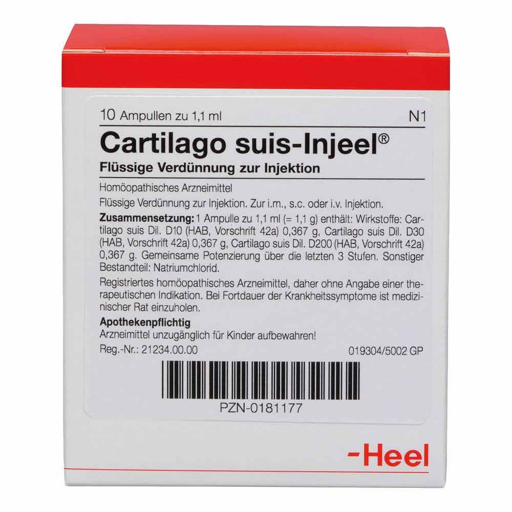 Biologische Heilmittel Heel GmbH Cartilago suis Injeel Ampullen 00181177
