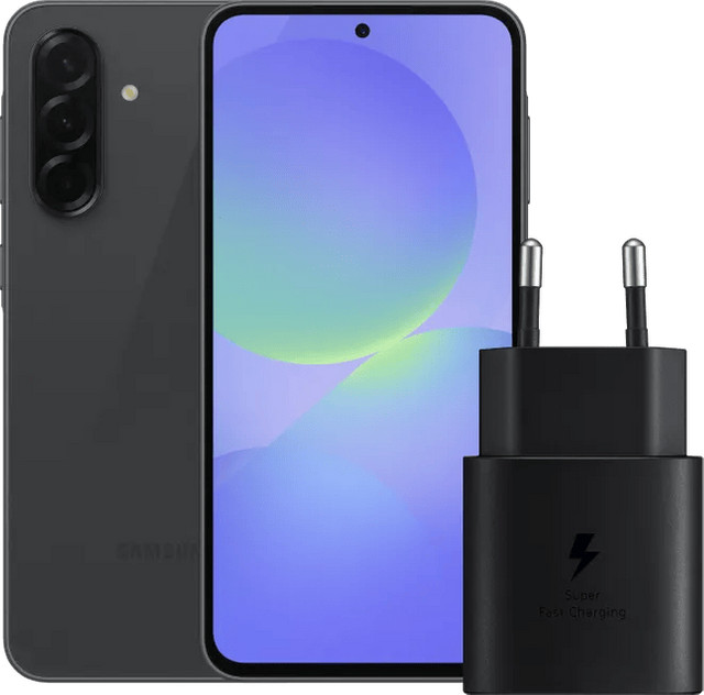 Samsung Galaxy A36 128GB Zwart 5G Enterprise Editie met Samsung 25 Watt Oplader Zwart