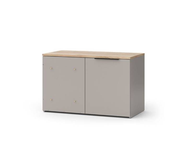 Commode Wido 80x50cm avec porte Grège Vicco 56613