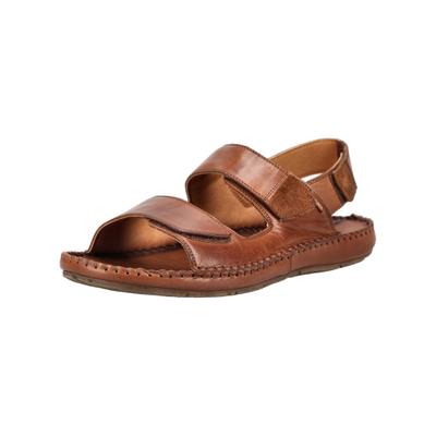 Sandale PIKOLINOS "PIKOLINOS Sandalen Leder", Herren, Gr. 45, Leder Textil, braun, Schuhe Sandale