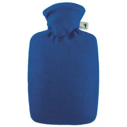 Wärmflasche Klassik 1,8 l mit Fleecebezug blau 1 St