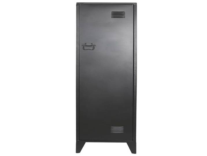 Etagère meuble étagère en métal coloris noir - longueur 40 x profondeur 41 x Hauteur 180 cm