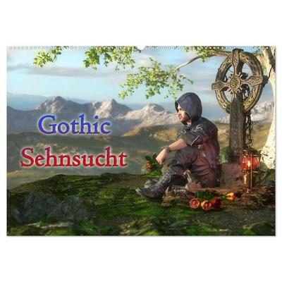 Gothic Sehnsucht (Wandkalender 2027 DIN A2 quer), CALVENDO Monatskalender