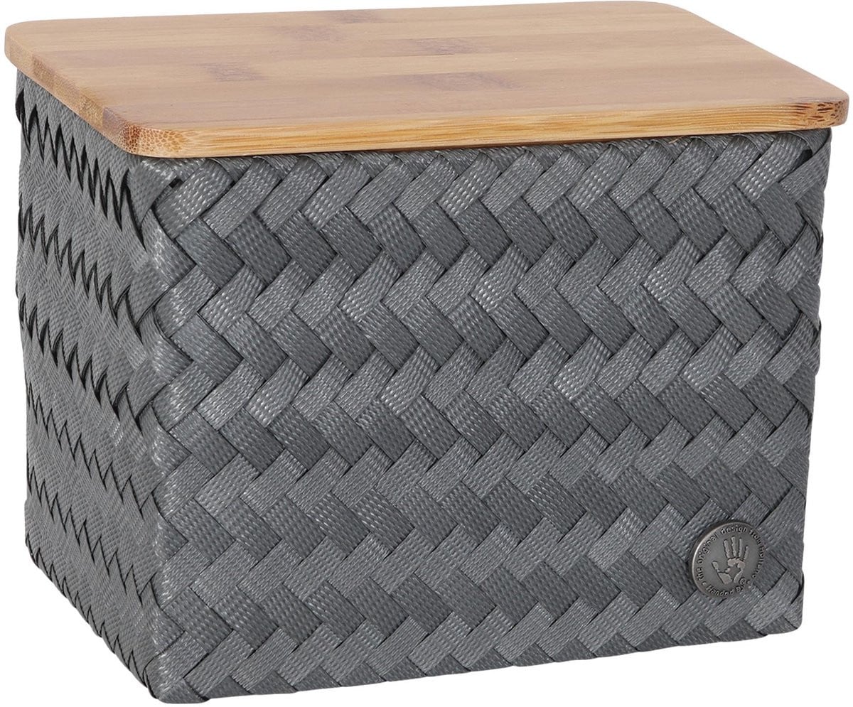 Handed By Opbergmand met deksel Top Fit small high - Donkergrijs