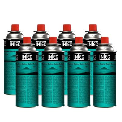 Gasflasche Camping 227gr Gaskartusche Butan Kompakt Schnappverschluss x8 INTEC