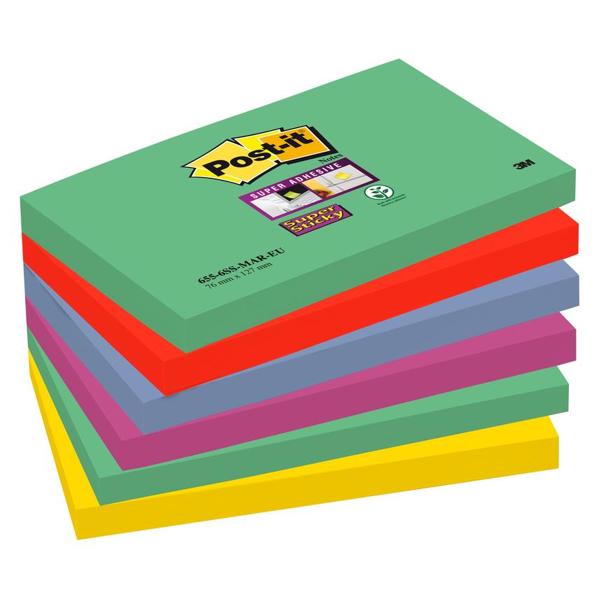 Post-it Super Sticky (127 x 76 mm) (655-5SS-OAS)