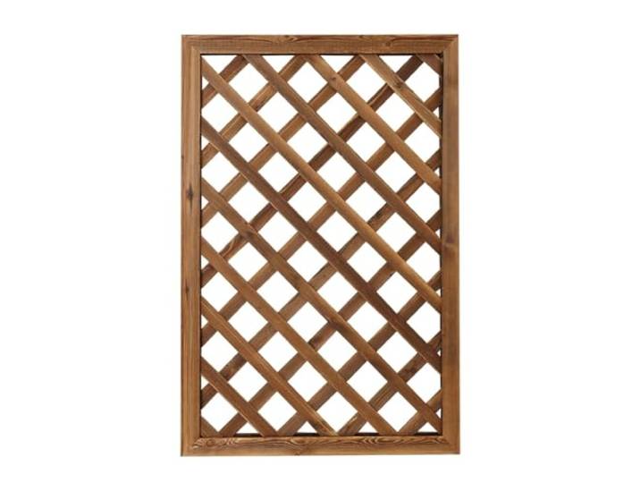 JHAISMAO Zaun Gitter Garten Bildschirm Freistehend Mahagoni Holz Gitter Zaunpanel Raumteiler Datenschutzbildschirm Hundetor Leicht Gewölbte Unterstützung Zum Klettern Von Pflanzen(Size:50x150cm)