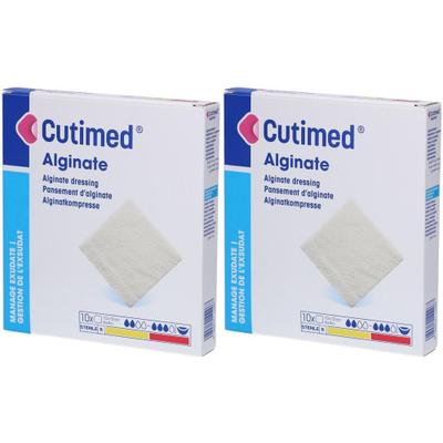 Cutimed Alginate Alginatkompressen 10x10 cm x2 2x10 St Kompressen
