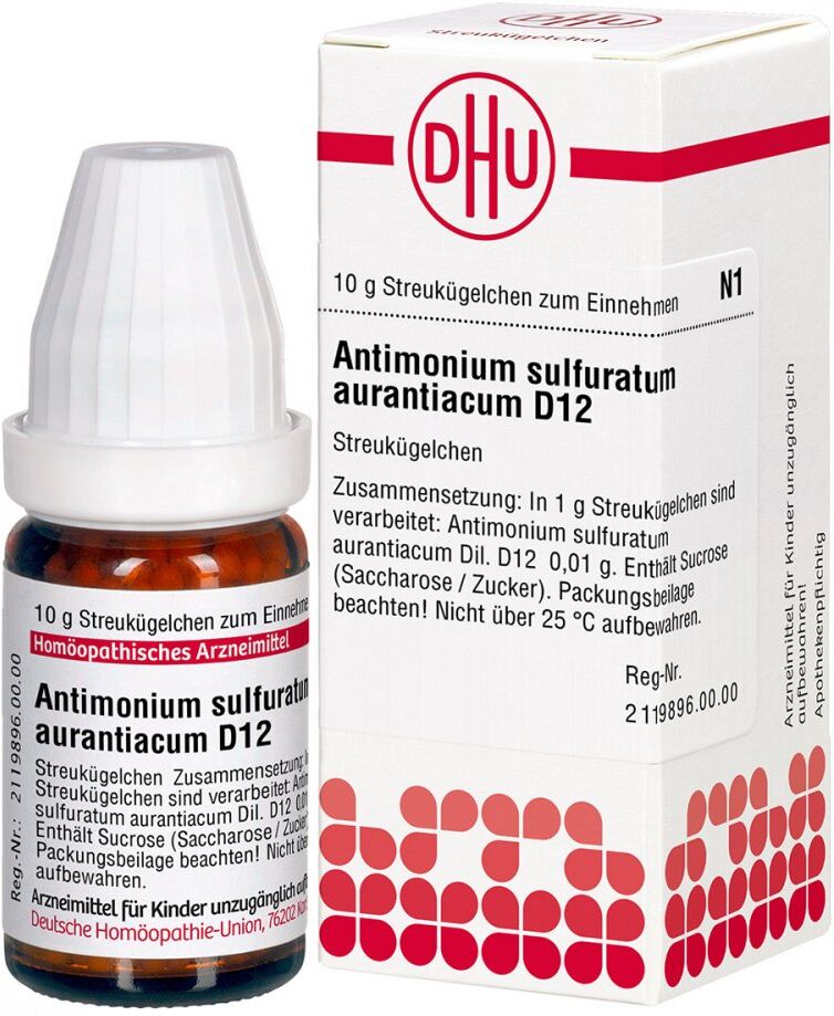 DHU Antimonium Sulf. Aurant. D12 Globuli 10g