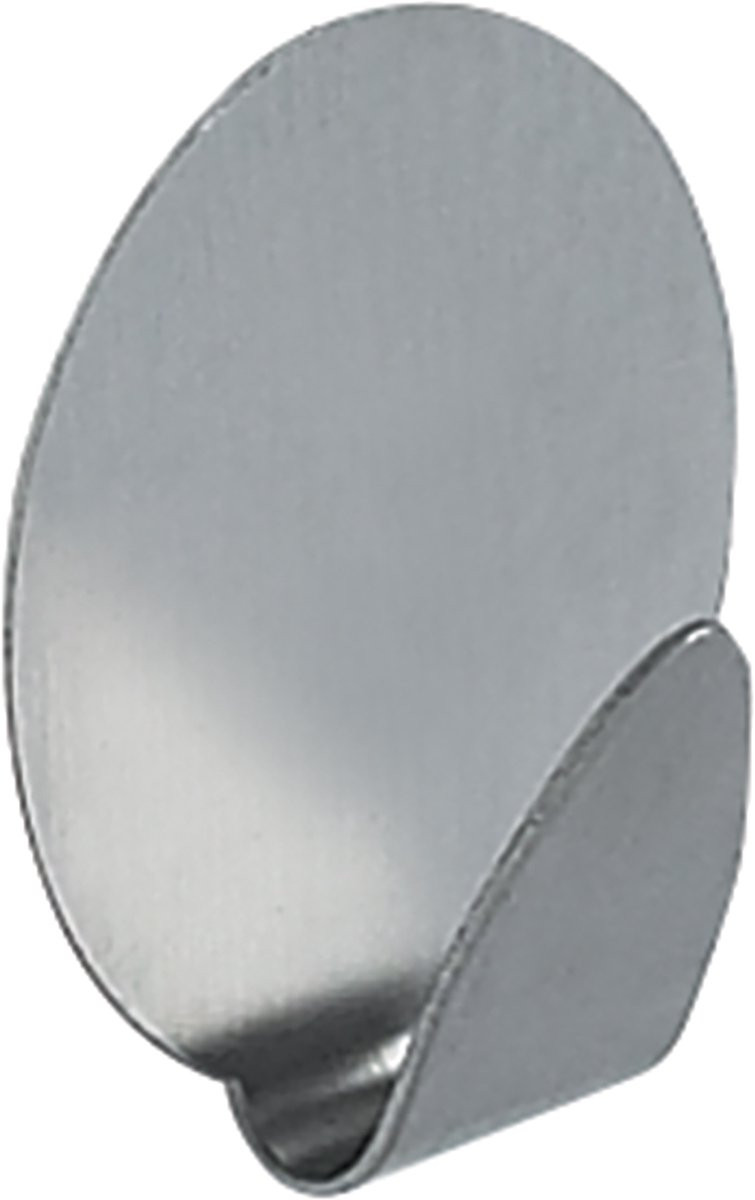 Spirella Metal Rund Wandhaak Badkamer Set van 2 Handdoekhaak Verchroomd ABS Minimalistisch Design