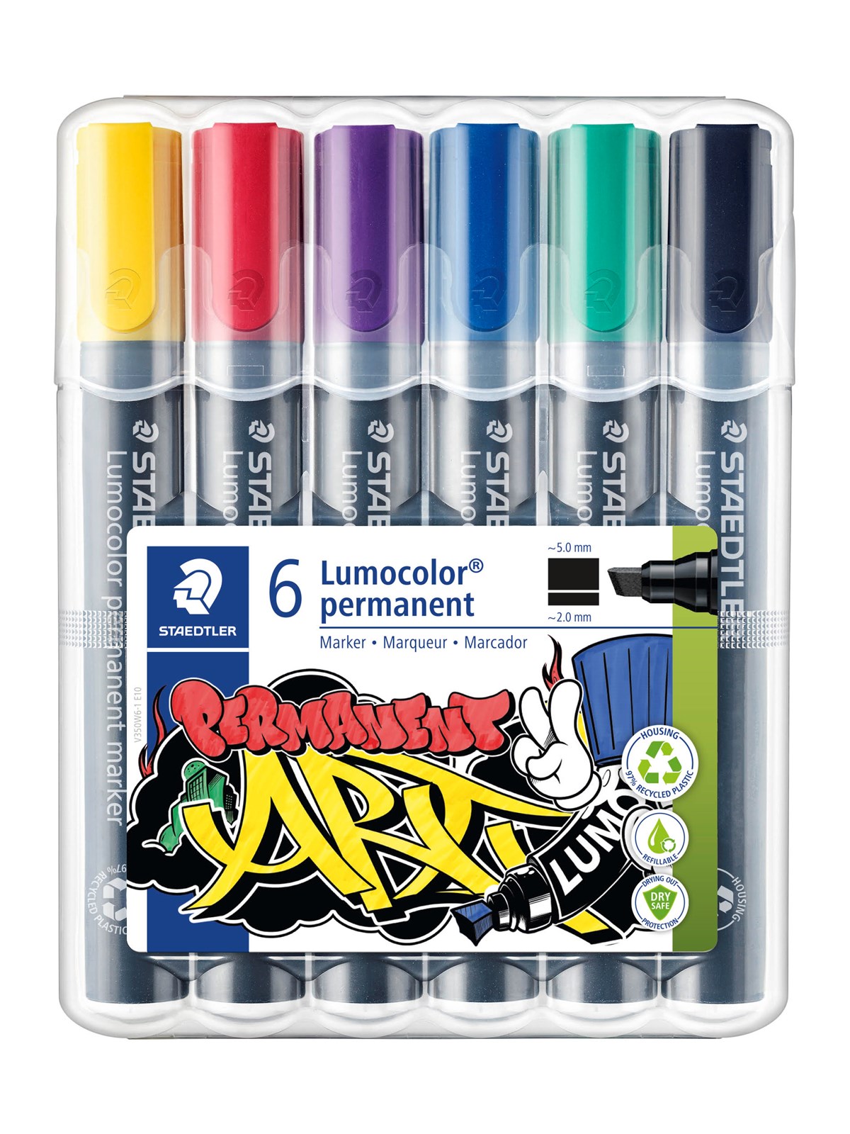 Staedtler Marker Lumocolor permanent 6pcs.box
