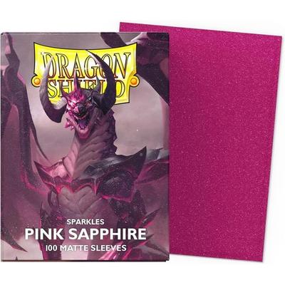 Pegasus ART11061 - Dragon Shield: Sparkles Pink Sapphire, 100 Matte Sleeves