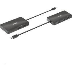 Club 3D CSV-1598 (USB-C, 7 Ports), Dockingstation + USB Hub, Schwarz
