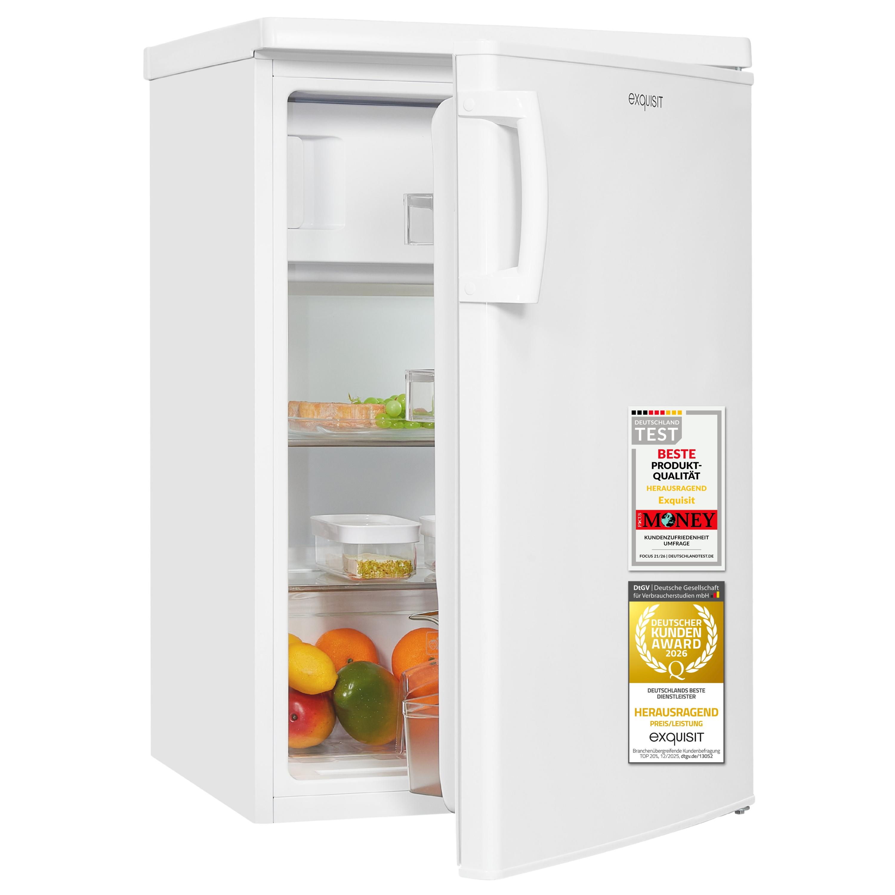 Kühlschrank | KS516-4-HE-040D weiss | 109 l Nutzinhalt gesamt | Automatisch | Elektronisch | Energieklasse D | 37 dB | Weiß