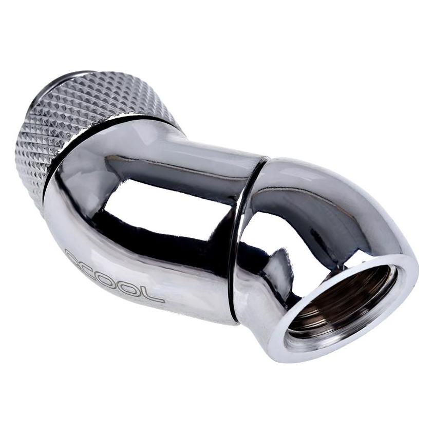 Alphacool Eiszapfen Winkeladapter Doppel-45° drehbar G1/4 AG auf G1/4 IG (17251)