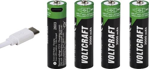 VOLTCRAFT Mignon (AA)-Akku Li-Ion 2000 mAh 1.5V 4St.