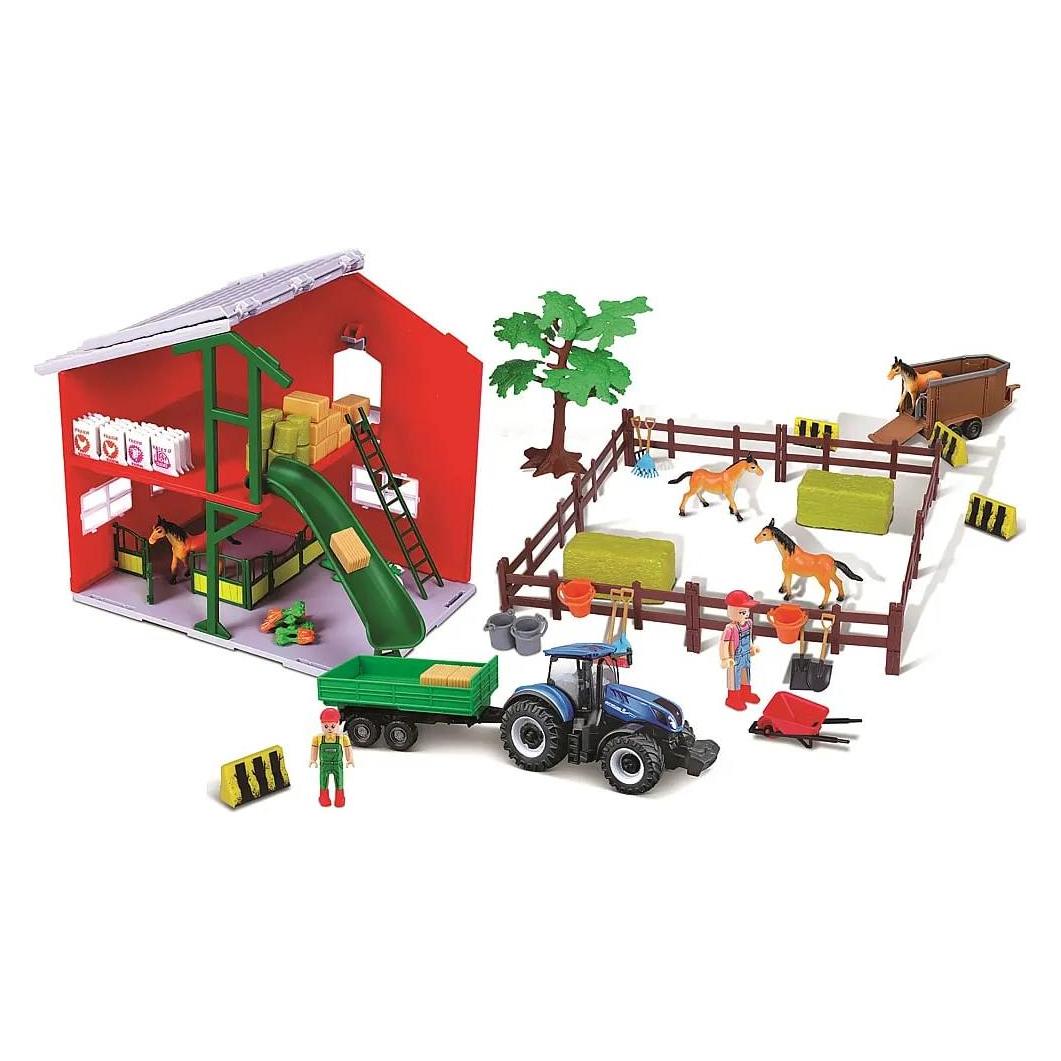 Bburago Pferdestall mit Traktor (18-31682)