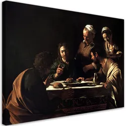 WANDBILD abendmahl in emmaus caravaggio