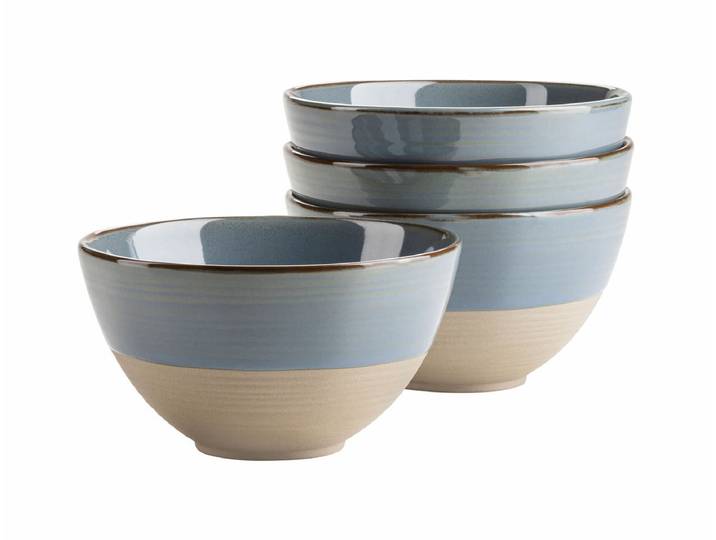 Mäser Nottingham Müslischalen-Set 4-teilig Blau/Grau