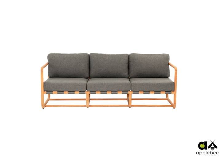 Apple Bee Dolce Lounge 3-Sitzer Sofa Teak/Olefin