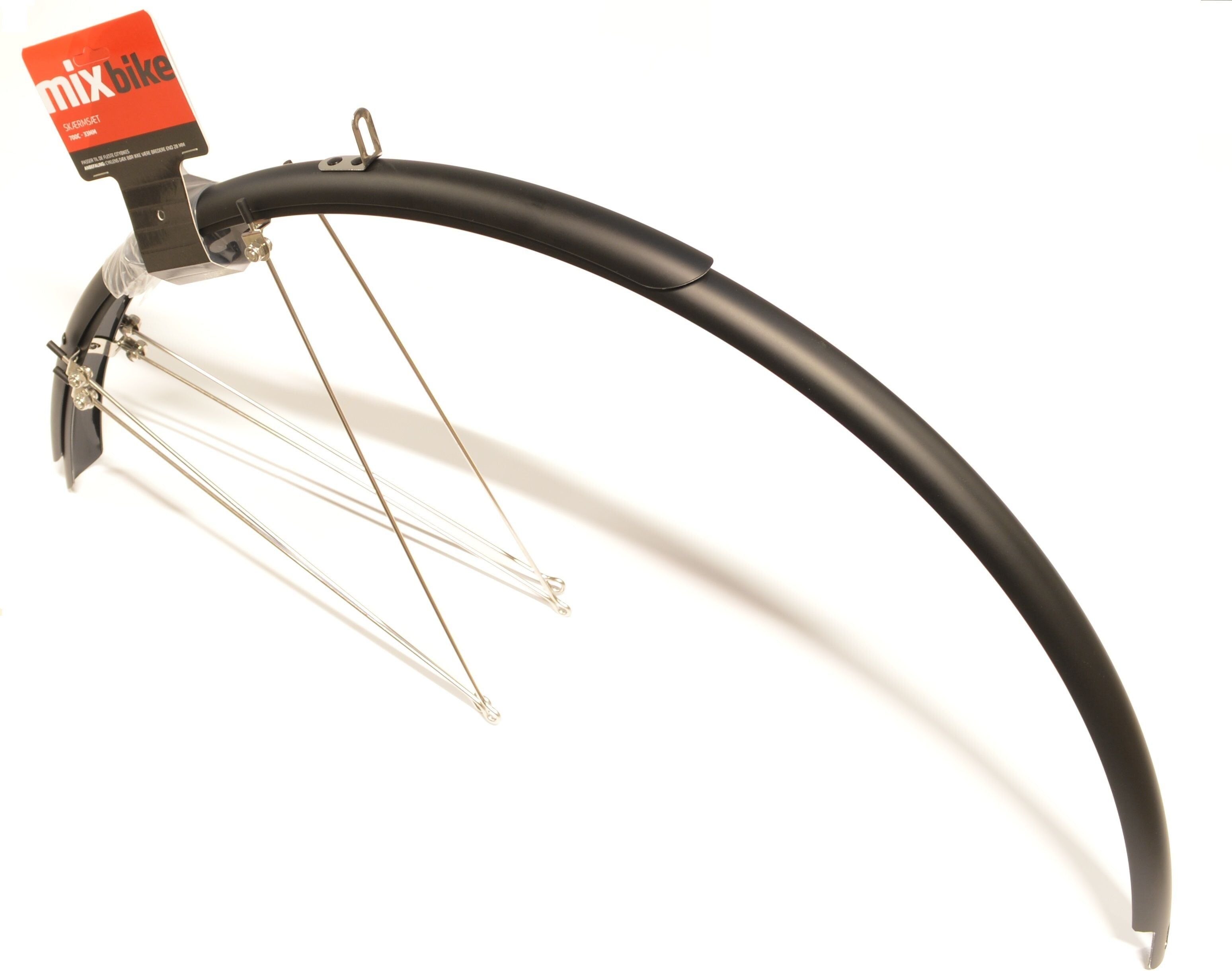 Mixbike Cykelskærmsæt Til 700c – 38 Mm, Matsort