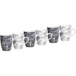 KAFFEEBECHER Cornello bunt 250 ml 6er Set