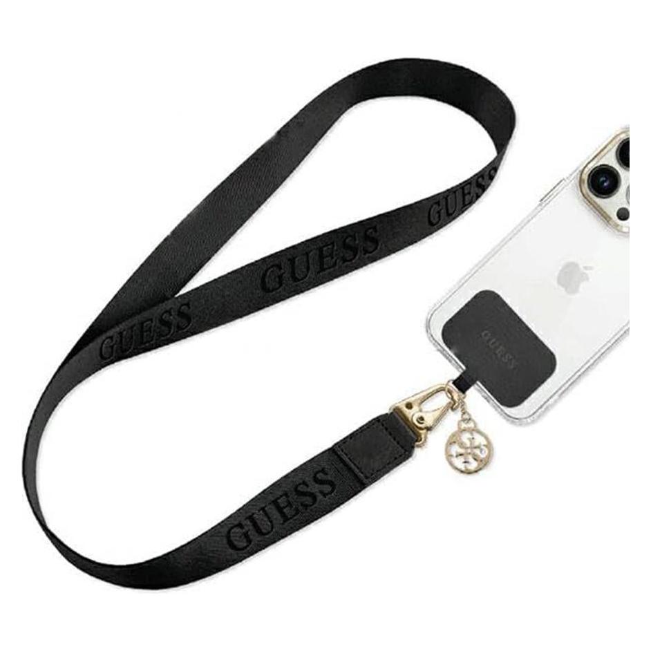 Guess Crossbody Strap Nylon with Charm - black (GUOUCPNLEH4K)