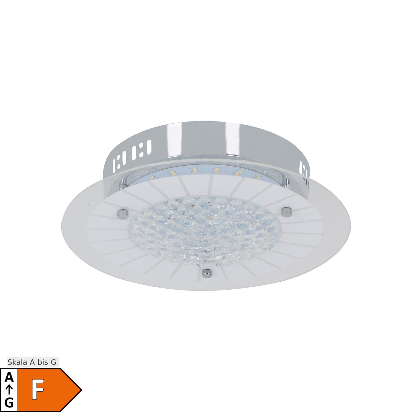 Näve LED Deckenleuchte "CHUR" mit Kristalleffekt