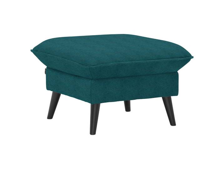 Carryhome Hocker, Petrol, Holz, Kiefer, massiv, quadratisch, 63x44x63 cm, Stoffauswahl, Wohnzimmer, Hocker, Sitzhocker