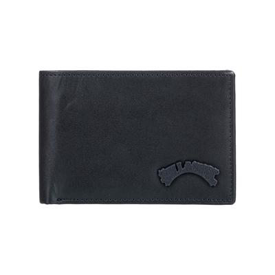 Brieftasche BILLABONG "Arch Leather", Herren, schwarz, Leder, Kleinlederwaren Brieftasche