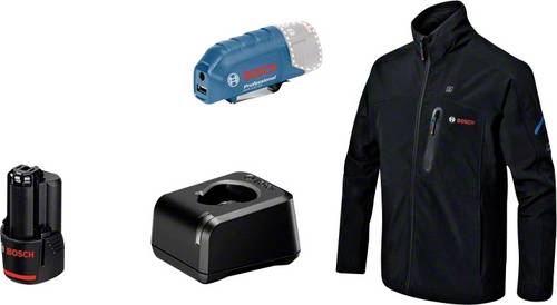 Bosch Professional 06188000G0 Beheizbare Jacke GHJ 12 + 18V XA Kleider-Größe: XL Schwarz