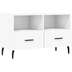 vidaXL TV-Schrank Weiß 80x36x50 cm Holzwerkstoff