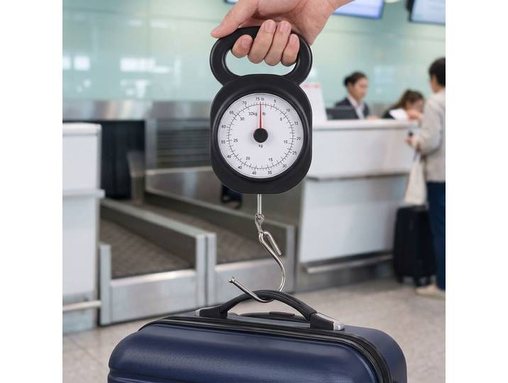 Analoge Kofferwaage in kg und Pfund, bis 32 kg