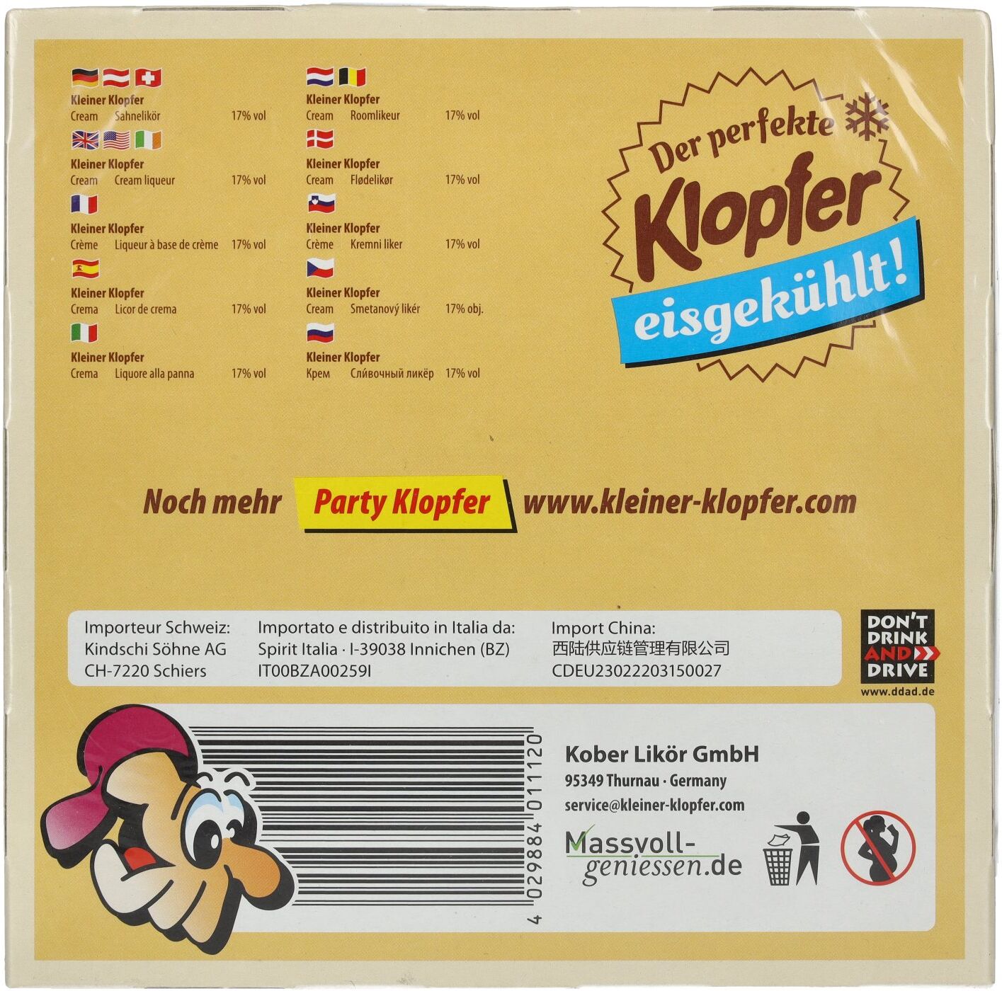 Kleiner Klopfer Cream 17% Vol. 25x0,02l