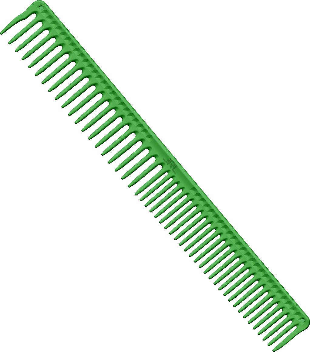 JRL J306 Long Round Tooth Comb 9" Grün JR-06133