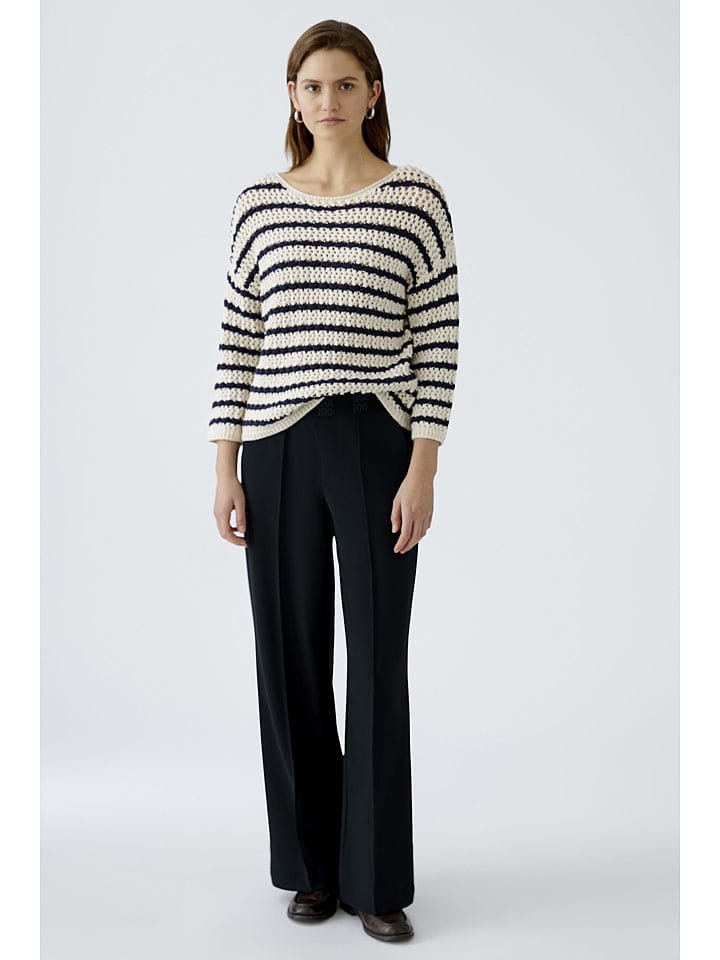 Oui Hose in Schwarz - 34