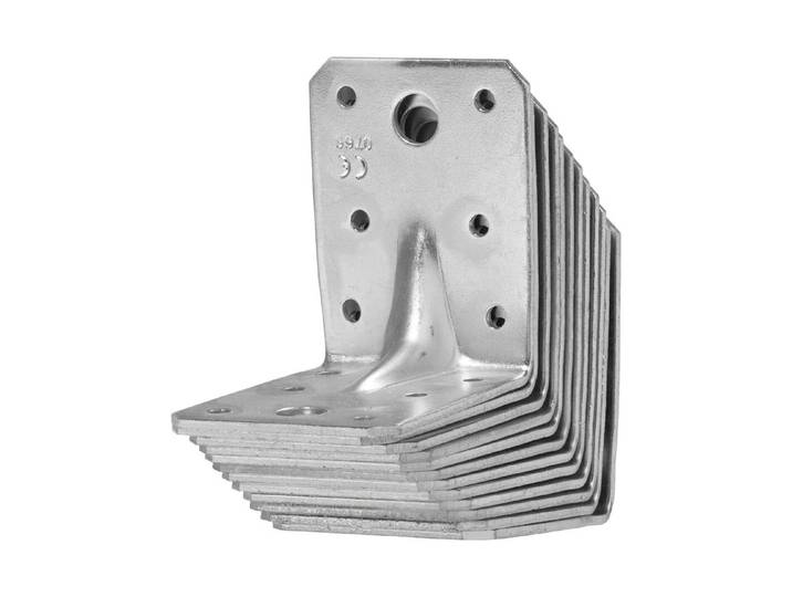 Ayce Winkelverbinder mit Sicke Verzinkt 55 × 70 mm
