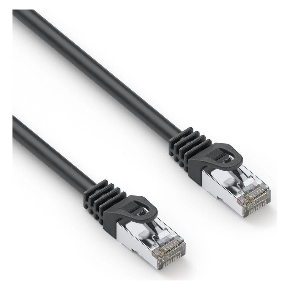 Purelink CAT 6A Patchkabel. S/FTP - schwarz - 1,50m (S/FTP, CAT6a, 1.50 m) (IQ-PC1000-015)