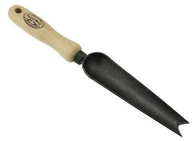 De Wit Onkruidschepje met Essen handvat 14 cm