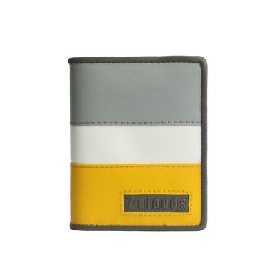 Geldbörse 7CLOUDS "Keron 7.1", Herren, gelb (gelb, weiß, grau), Kunstfaser, Kleinlederwaren, aus Tarpaulin