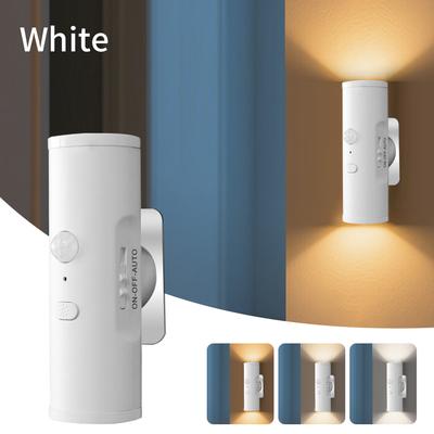 Friendly Fresh Finds Rechargeable Motion Sensor Wall Light Wireless LED Wall Sconce With Color Temperatures white